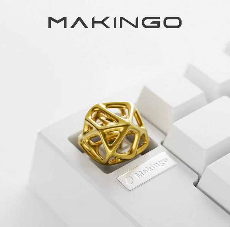 Makingo Hollowed-Out Platinum Artisan Metal Keycap for Single ESC Key