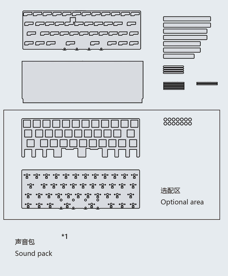 XTIA & HAO Maker40 3D Printable Keyboard Kit