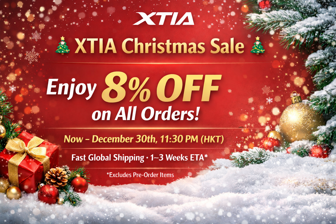XTIA Christmas Sale – Enjoy 8% OFF on All Orders
