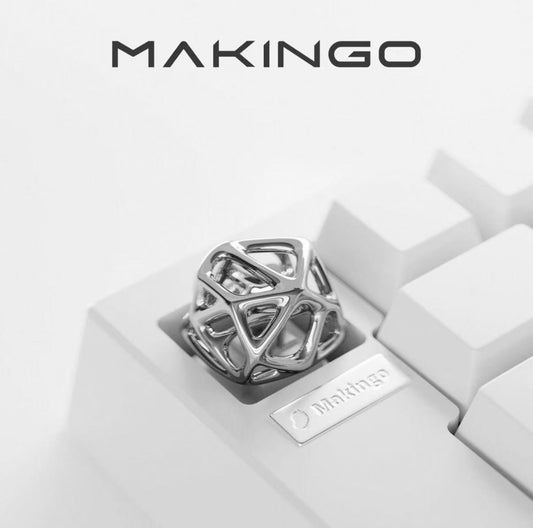 Makingo Hollowed-Out Platinum Artisan Metal Keycap for Single ESC Key