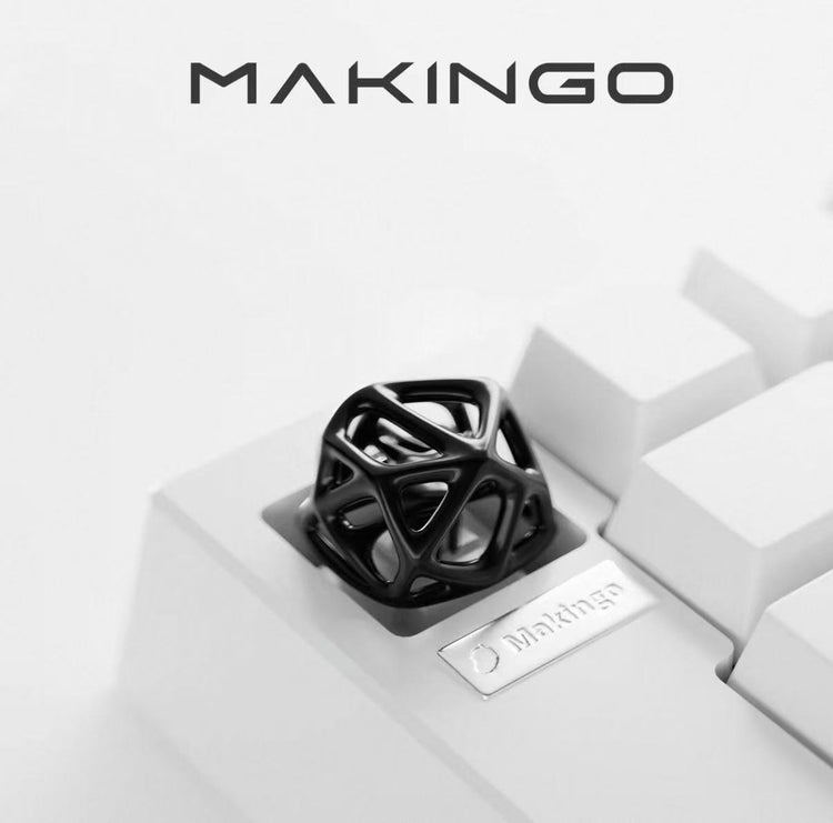 Makingo Hollowed-Out Platinum Artisan Metal Keycap for Single ESC Key