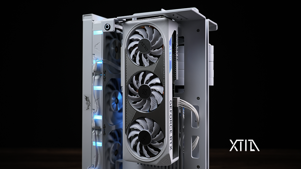 XTIA Xproto-L (V2)  case Open layout  ITX PC frame