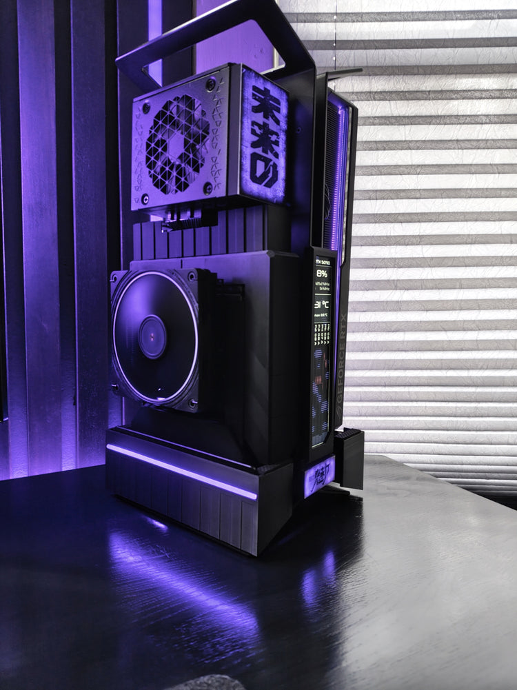 XTIA Xproto-L (V2)  case Open layout  ITX PC frame